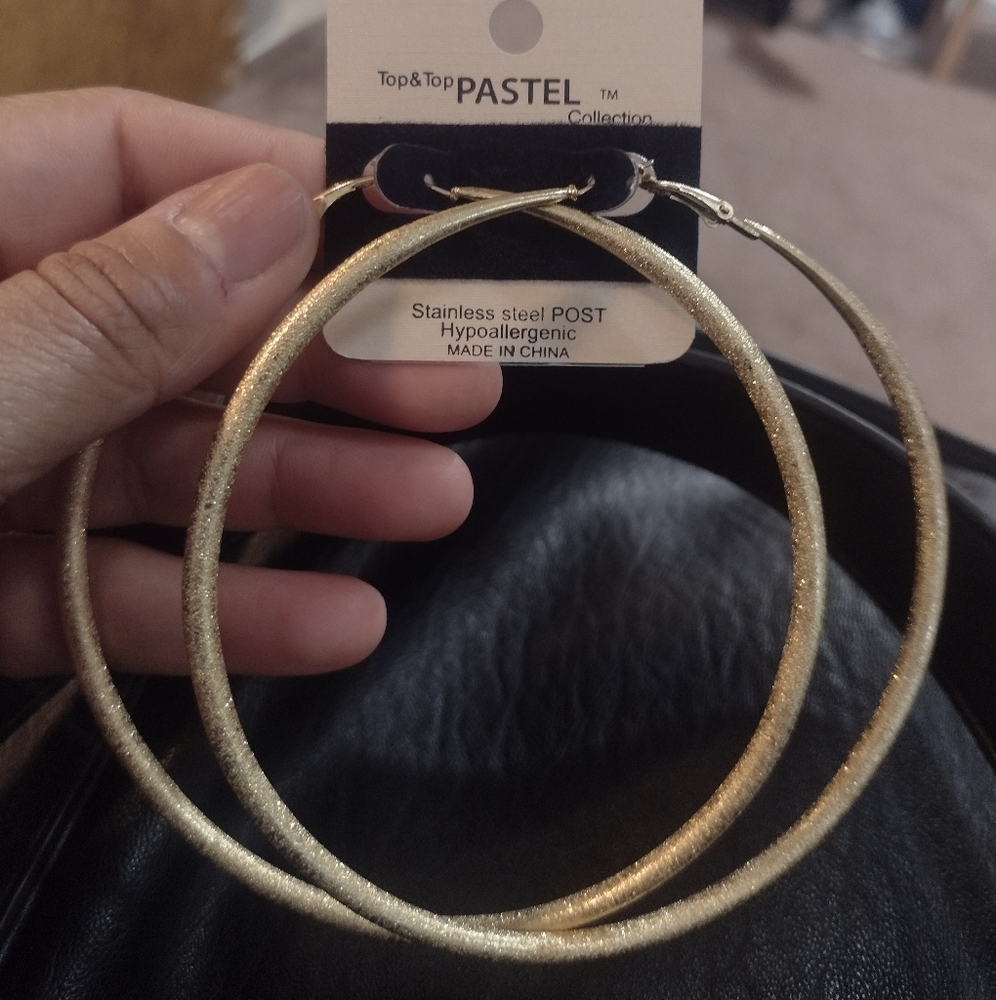 New Gold Hoop Earrings